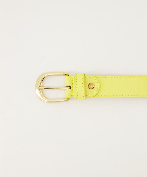 Suus - Classic Grain - Belts with buckles - Yellow - D84 - Gold