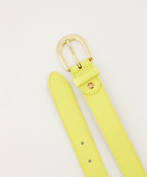 Suus - Classic Grain - Belts with buckles - Yellow - D84 - Gold
