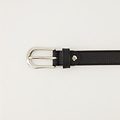 Ava - Classic Grain - Belts with buckles - Black -  - Silver