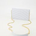 Laurie - Classic Grain - Clutch - Lichtblauw - T4302 - Goudkleurig