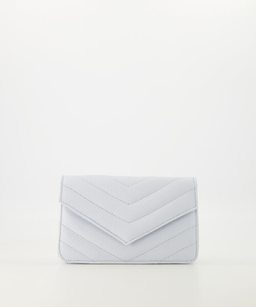 Laurie - Classic Grain - Clutch - Lichtblauw - T4302 - Goudkleurig