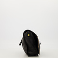 Laila - Gewassen leer - Crossbody tassen - Zwart -  - Bronskleurig