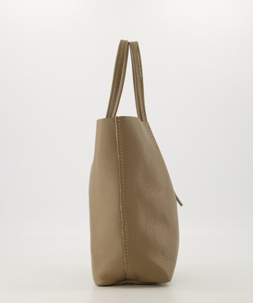 Alice  - Classic Grain - Crossbody tassen - Taupe - D40 - Zilverkleurig