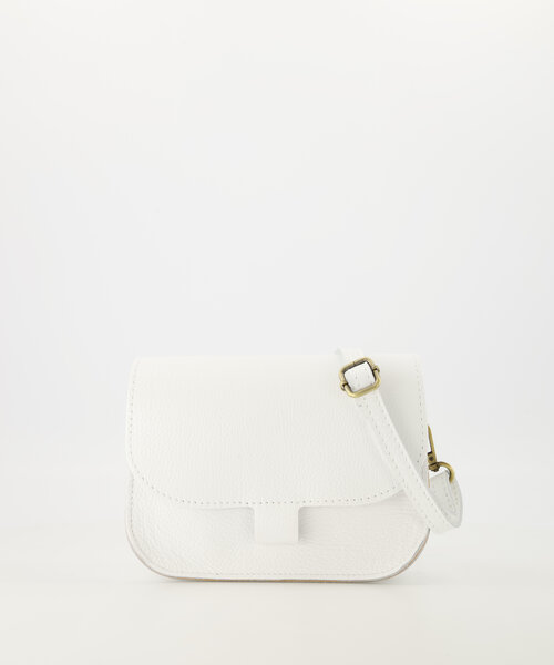 Flora  - Classic Grain - Crossbody tassen - Wit - D01 - Bronskleurig