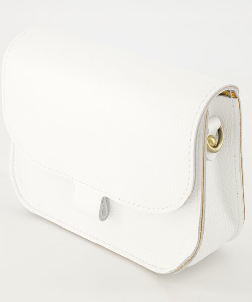 Flora  - Classic Grain - Crossbody tassen - Wit - D01 - Bronskleurig