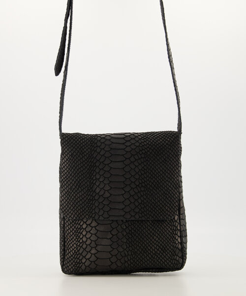 Glenn - Slangen - Crossbody tassen - Zwart - 23 - Bronskleurig