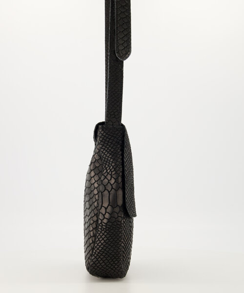 Glenn - Snake - Crossbody bags - Black - 23 - Bronze