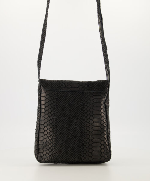 Glenn - Slangen - Crossbody tassen - Zwart - 23 - Bronskleurig