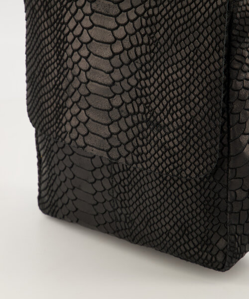 Glenn - Snake - Crossbody bags - Black - 23 - Bronze