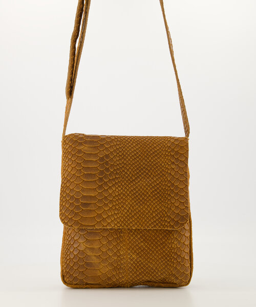 Glenn - Snake - Crossbody bags - Cognac - 6 - Bronze