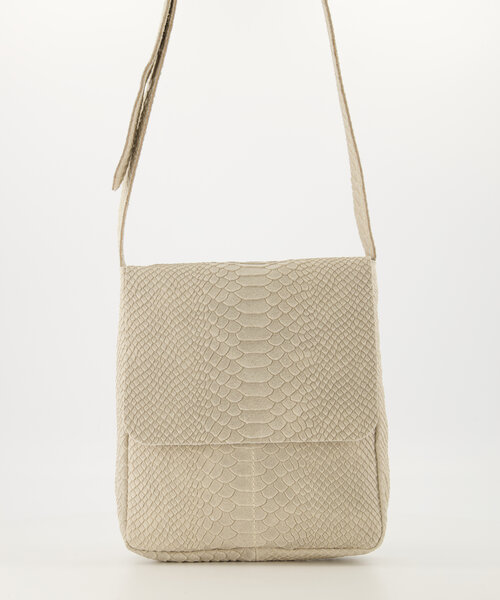Glenn - Snake - Crossbody bags - Ecru - 2 - Bronze