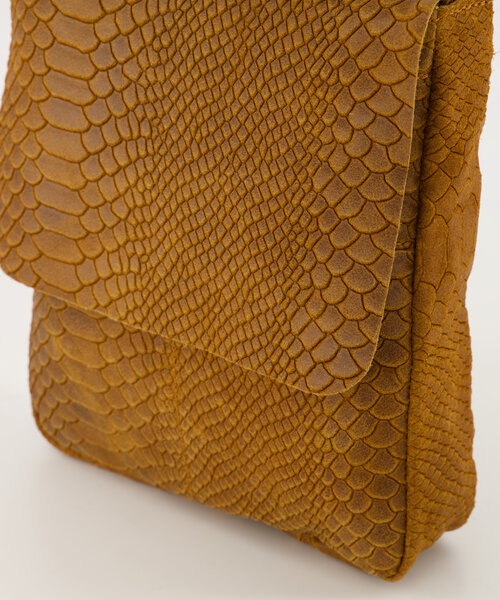 Glenn - Snake - Crossbody bags - Cognac - 6 - Bronze