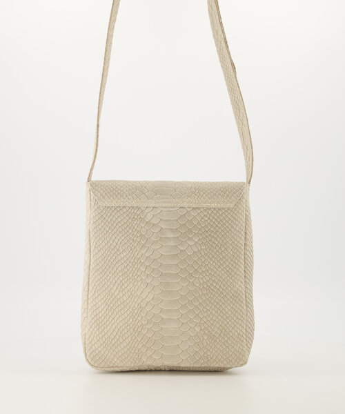 Glenn - Slangen - Crossbody tassen - Ecru - 2 - Bronskleurig
