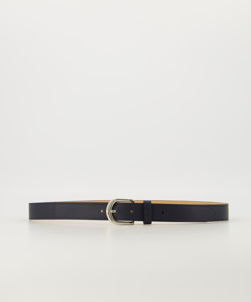Suus - Classic Grain - Belts with buckles - Blue - Donkerblauw - Zilverkleurig