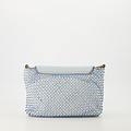 Inaya - Gewassen leer - Crossbody tassen - Lichtblauw -  - Bronskleurig