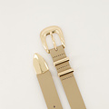 Dune - Classic Grain - Riemen met gesp - Taupe - D05 - Goudkleurig