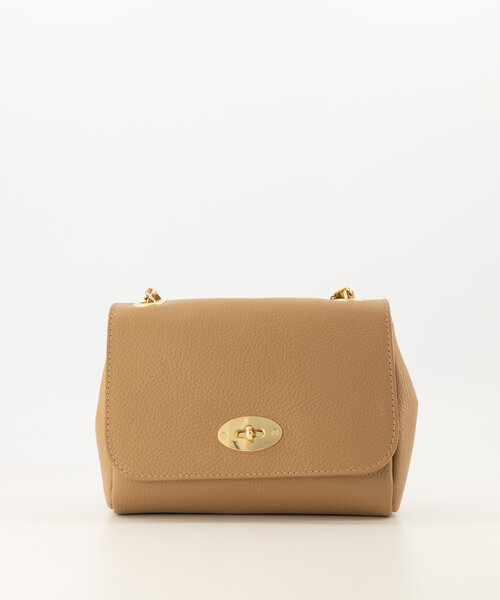 Nina - Classic Grain - Crossbody tassen - Camel - D85 - Goudkleurig