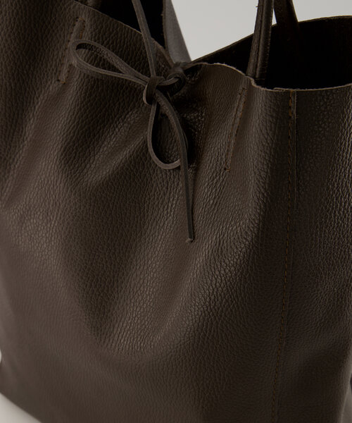 Mia  - Classic Grain - Crossbody tassen - Donkerbruin - T1106 -