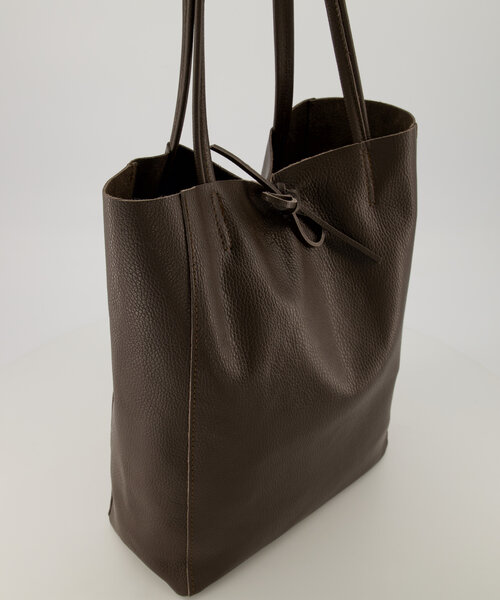 Mia  - Classic Grain - Crossbody tassen - Donkerbruin - T1106 -