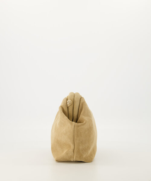 Juliet - Suede - Clutch - Sand - 4 - Gold