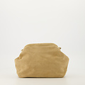 Juliet - Suede - Clutch - Zand - 4 - Goudkleurig