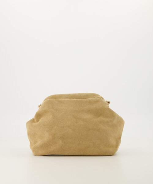 Juliet - Suede - Clutch - Sand - 4 - Gold