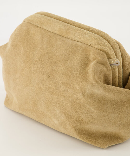 Juliet - Suede - Clutch - Sand - 4 - Gold