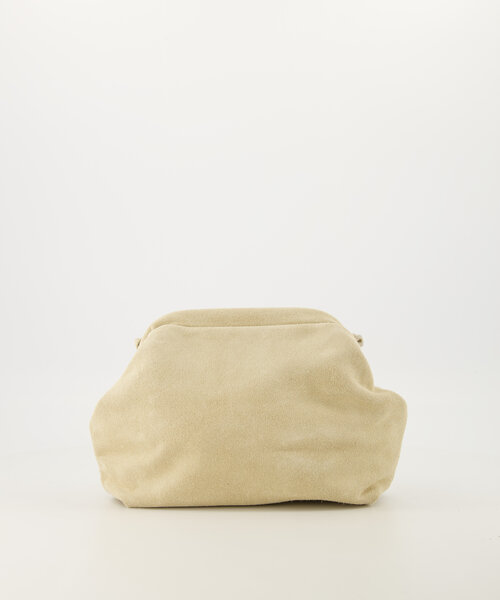 Juliet - Suede - Clutch - Ecru - 2 - Gold