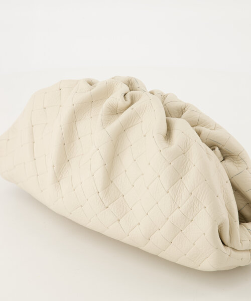 Pamela - Woven Grain - Clutch - Taupe - D40 - Goudkleurig