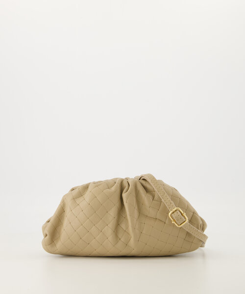 Pamela - Woven Grain - Clutch - Bordeaux - D54 - Goudkleurig