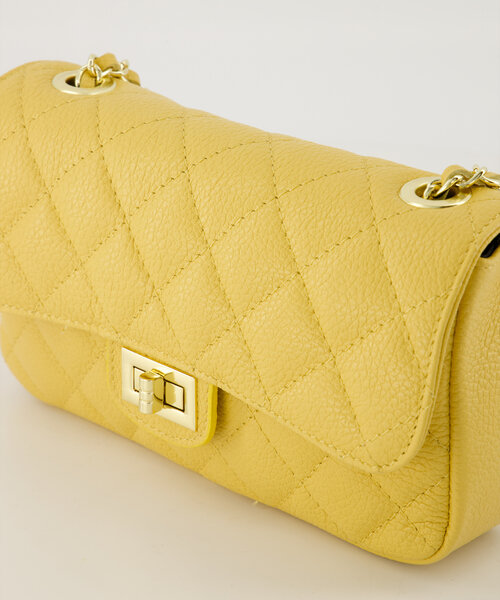 Sophia - Classic Grain - Crossbody bags - Yellow - Dark Butter D564 - Gold
