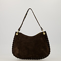 Casey - Suede - Shoulder bags - Dark Brown - 7 - Gold