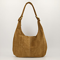 Suez - Suede - Schoudertassen - Taupe - SC09 - Goudkleurig