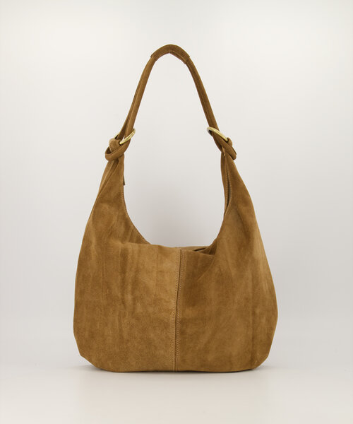 Suez - Suede - Shoulder bags - Taupe - SC09 - Gold