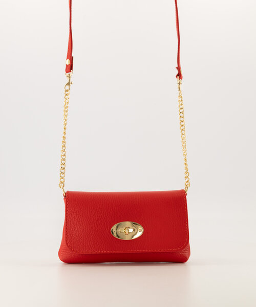 Finley  - Classic Grain - Crossbody tassen - Rood - D58 - Goudkleurig