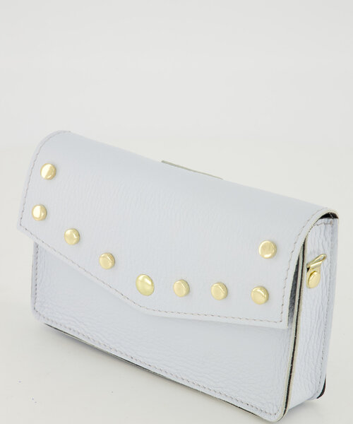 Laura - Classic Grain - Crossbody tassen - Blauw - Skywriting Blue T4302 - Goudkleurig