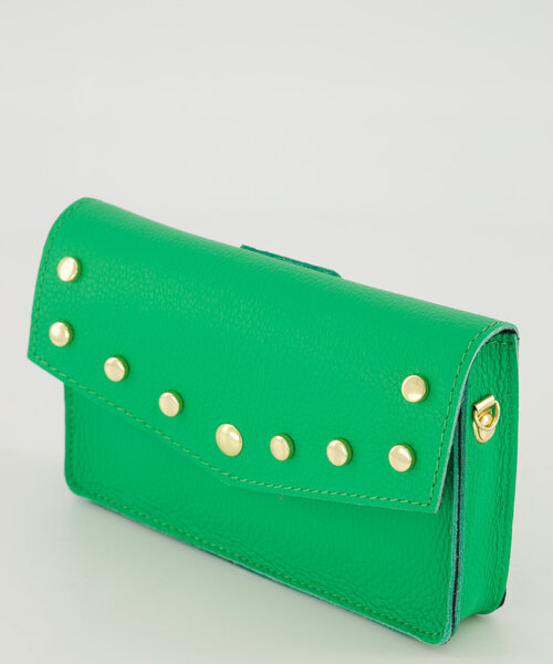 Laura - Classic Grain - Crossbody tassen - Groen - Kelly Green D100 - Goudkleurig