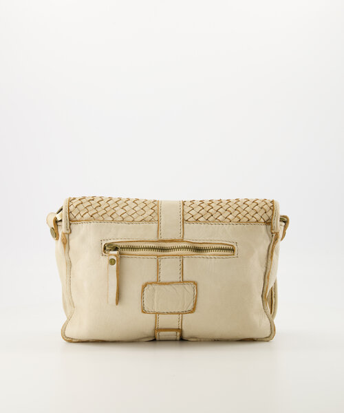 Laila - Washed leather - Crossbody bags - Ecru -  - Bronze