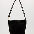 Luigi - Suede - Hand bags - Black - 24 - Gold