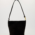 Luigi - Suede - Hand bags - Black - 24 - Gold