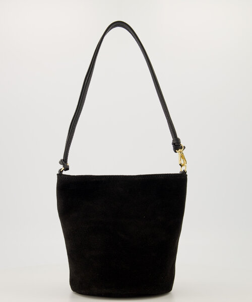 Luigi - Suede - Hand bags - Black - 24 - Gold