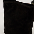 Luigi - Suede - Hand bags - Black - 24 - Gold