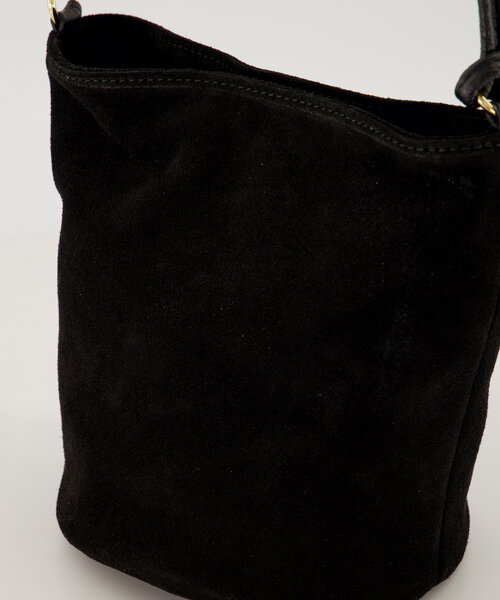 Luigi - Suede - Hand bags - Black - 24 - Gold