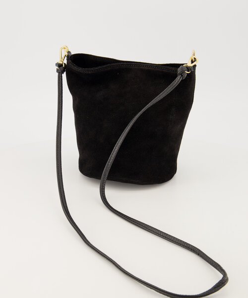 Luigi - Suede - Hand bags - Black - 24 - Gold