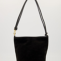 Luigi - Suede - Hand bags - Black - 24 - Gold