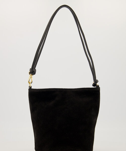 Luigi - Suede - Hand bags - Black - 24 - Gold