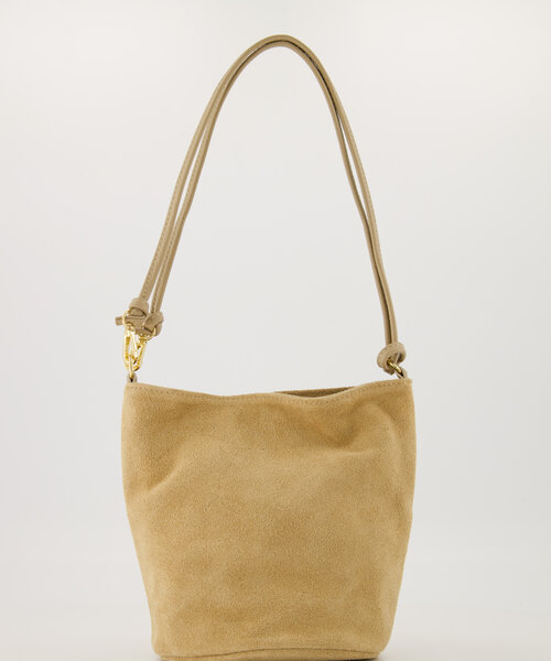 Luigi - Suede - Hand bags - Sand - 4 - Gold