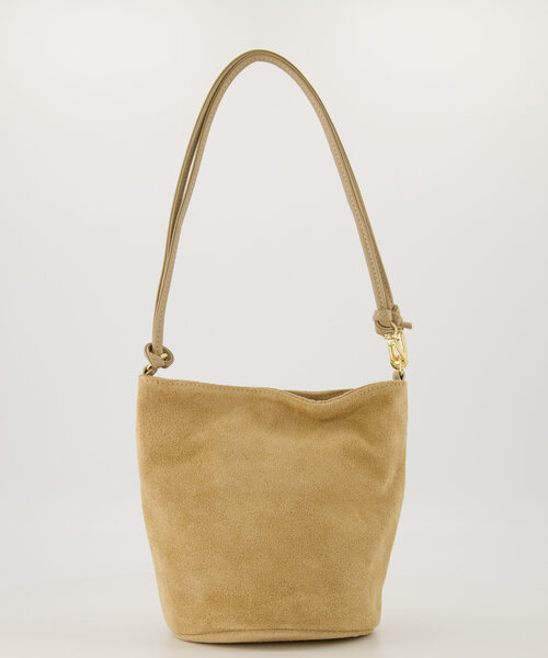 Luigi - Suede - Hand bags - Sand - 4 - Gold