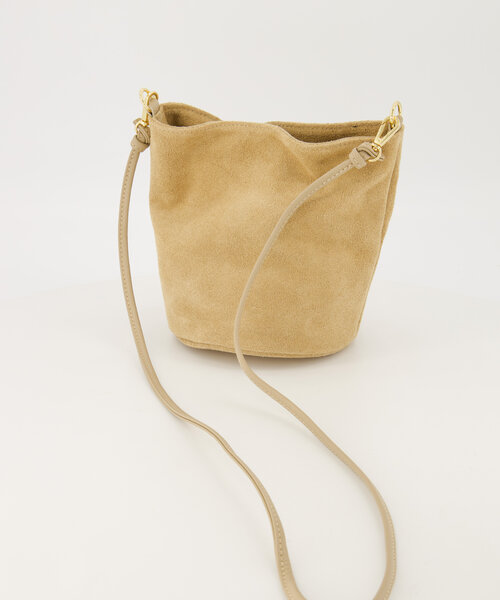 Luigi - Suede - Hand bags - Sand - 4 - Gold