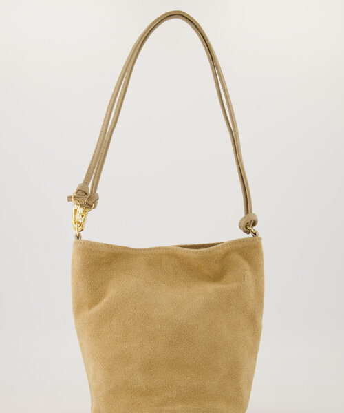 Luigi - Suede - Hand bags - Sand - 4 - Gold